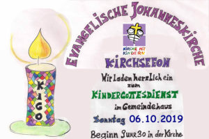Kindergottesdienst Kirchseeon 6.10.2019