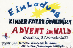 Plakat Advent im Wald